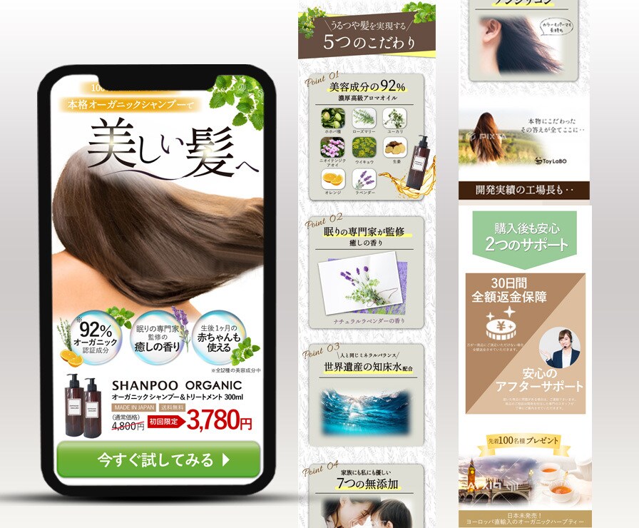 修正無制限！集客に特化したLP作成します ★格安★35000円で高品質・訴求力に長けたデザインを提供！ イメージ2