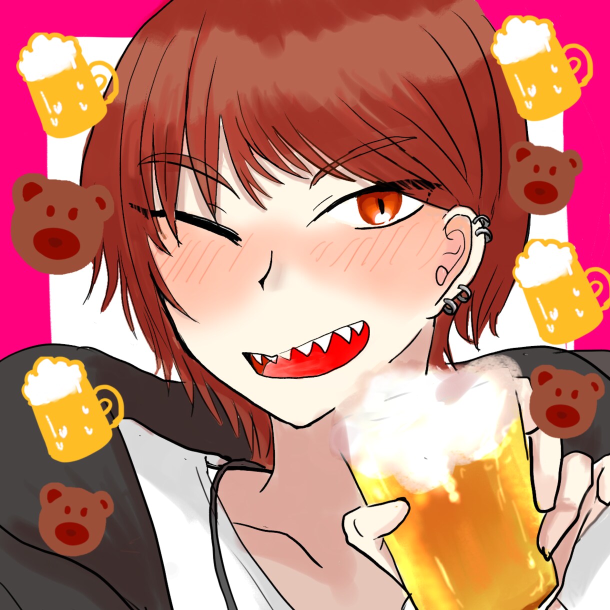 Twitterやインスタで使えるアイコン描きます ポップな色合いが魅力！ケモ耳も選べます！ イメージ5