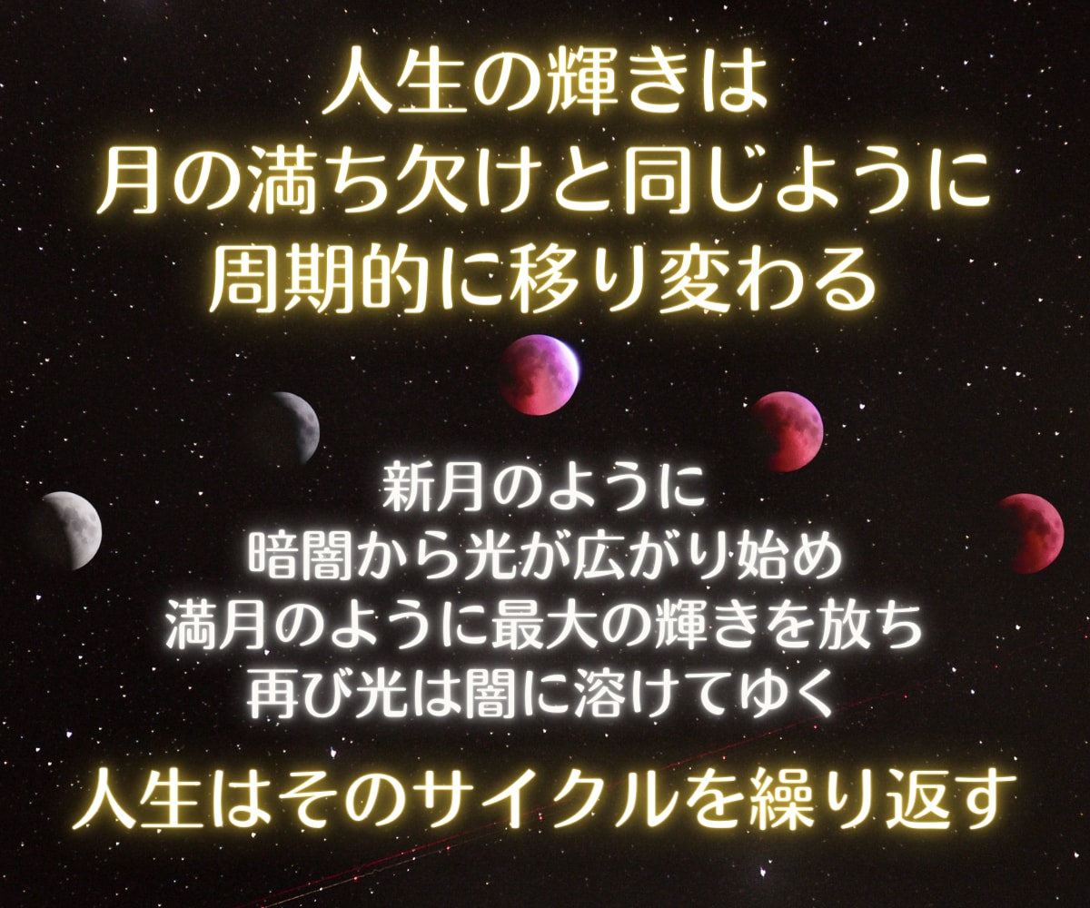 先着5名★月の神秘から魅力開花の秘訣を紐解きます 【大容量＆超詳細】あなたの人生が輝く30年サイクルと活用術 イメージ2
