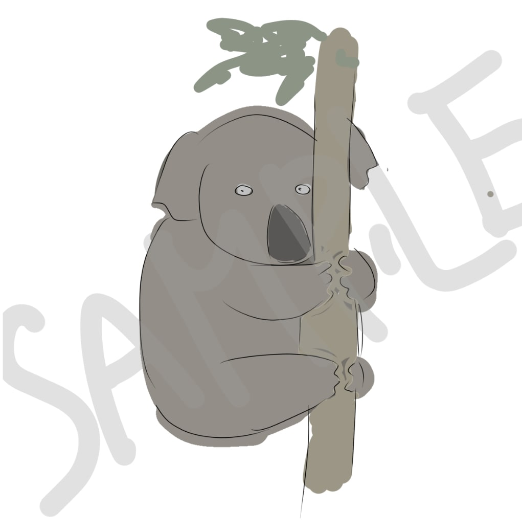 動物やモンスターのゆるいイラスト描きます 脱力感とほのかなふてぶてしさのある可愛い動物イラストです イメージ1