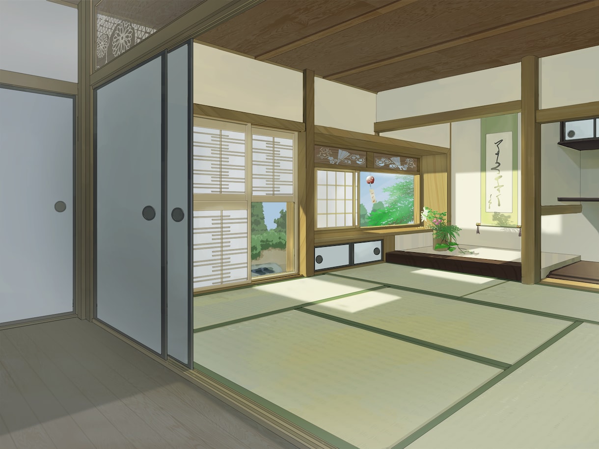 4枚でお得/商用利用可！お手ごろ価格で背景描きます 4枚以上で20%引き☆背景イラスト・サムネイルが欲しい方に！ イメージ2