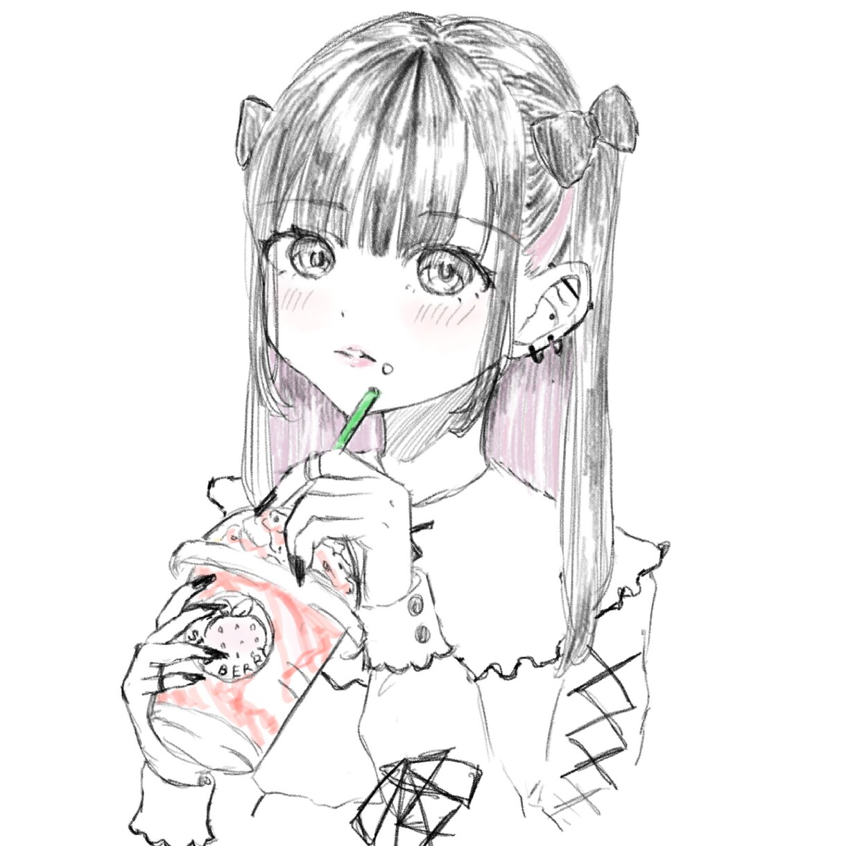 ゆるふわSNSバストアップアイコンを描きます お手軽にキャラクターデザインしたい方におすすめです⭐️ イメージ1