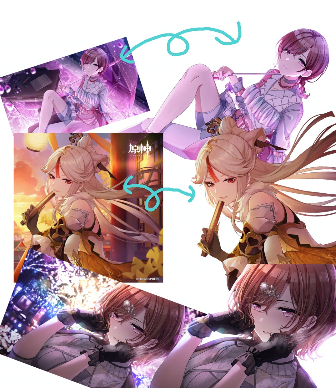 キャラクターの切り抜きをします キャラクターの切り抜き画像で好きな画像を作成 イメージ1