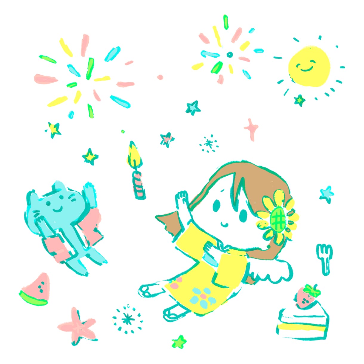 かわいいイラストを描きます 日本在住台湾人イラストレーター イメージ2
