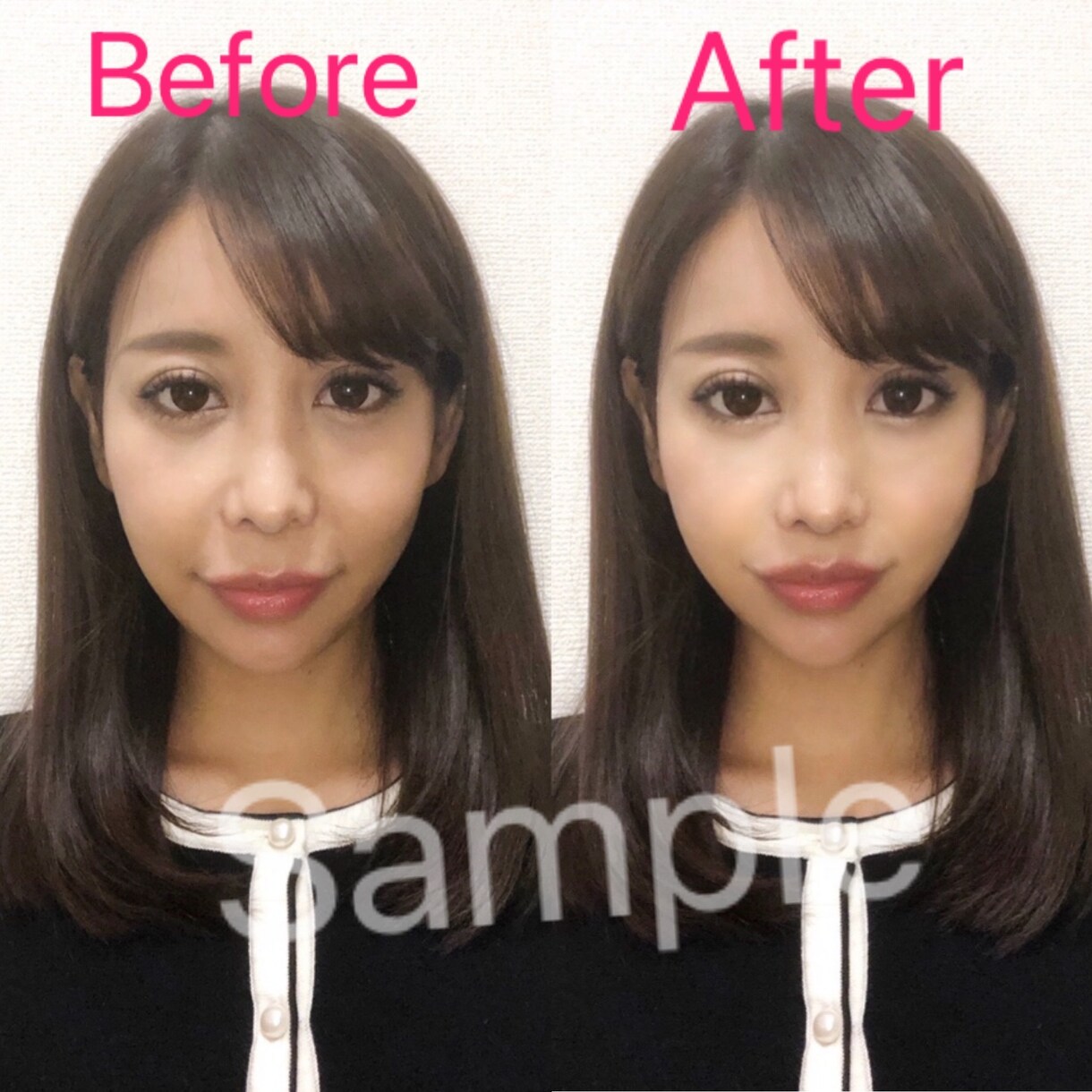 美人とイケメンにお写真加工します ２枚(人物×2)1000円　好印象なお写真で人気者に！！ イメージ2
