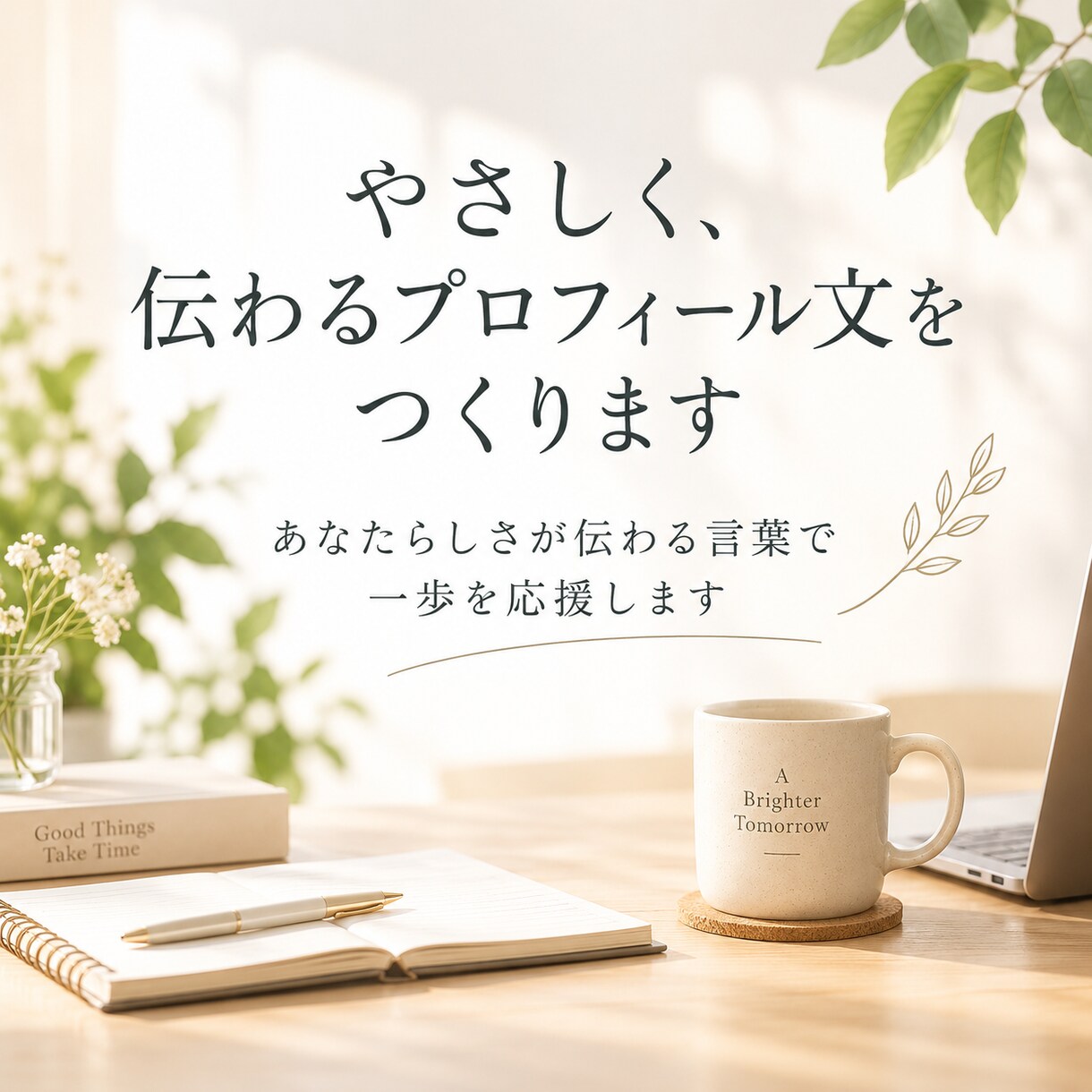 プロフィール文をやさしく整えます note・SNS向けに、やさしく読みやすく整えます イメージ1