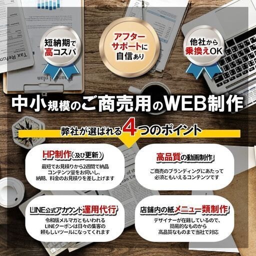 SEO対策ずみホームページ・ウェブサイト制作します Googleアップデート対策レスポンシブサイトで高速上位表示 イメージ1