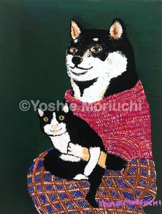 愛犬の似顔絵を好きな背景と一緒に描きます 世界に1つの思い出イラストが手に入ります。 イメージ3