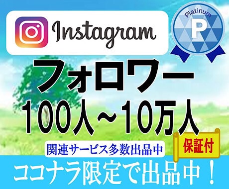 インスタのフォロワーが増えるよう宣伝します +100人★格安★ほぼ減少なし★Instagram拡散・宣伝 イメージ1