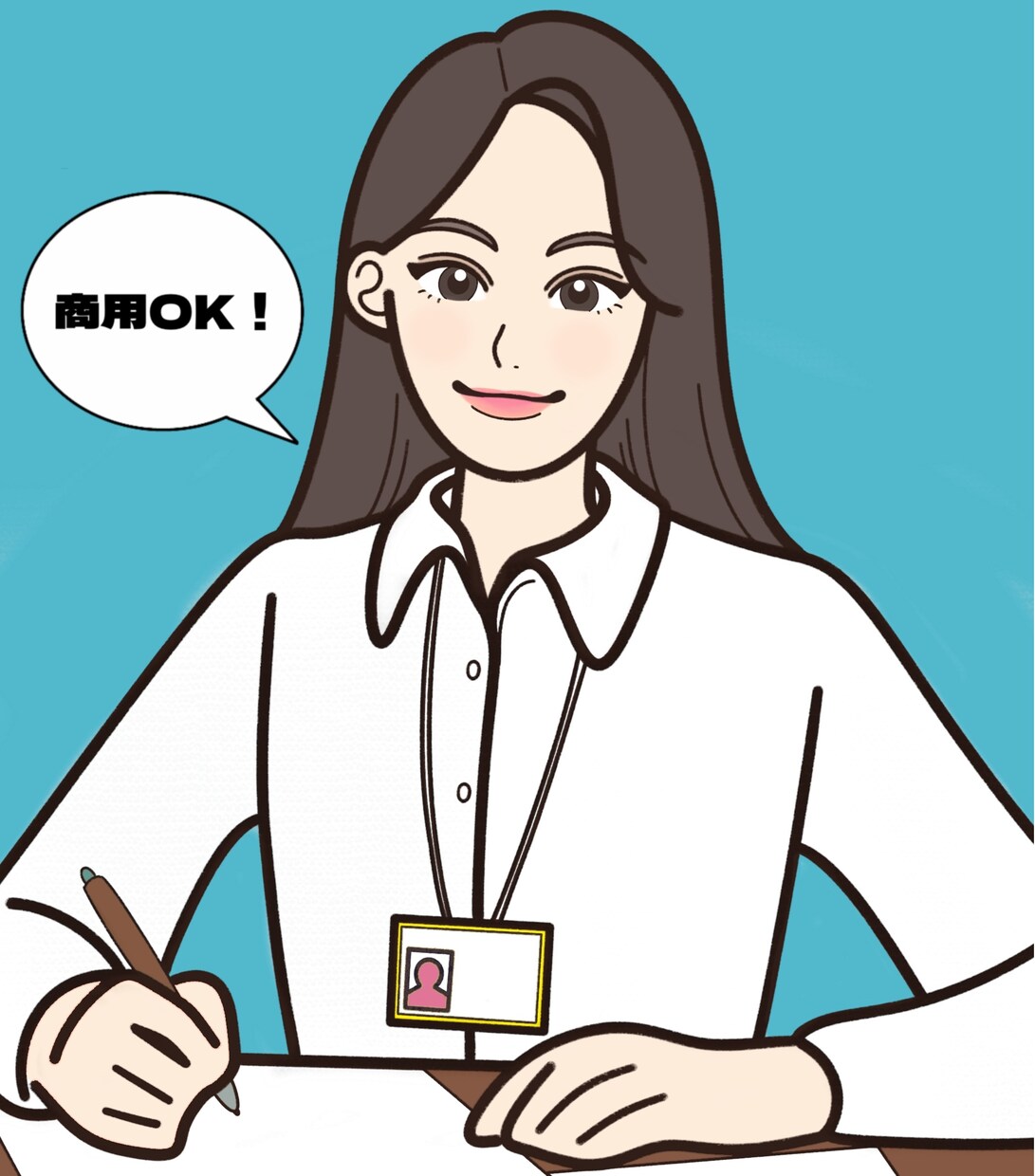 商用OK！目を惹く手書きイラストで仕事に繋げます SNS/ブログ/挿絵/アイコン/バナー/サムネ/多用途OK イメージ1