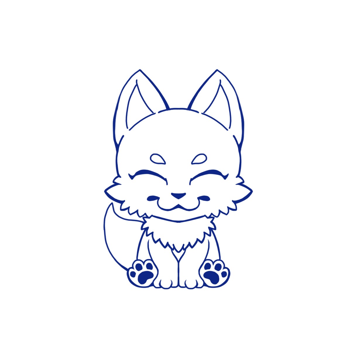 ケモナーさんにおすすめします ちょこんとおすわりイラストを制作致します。 イメージ2