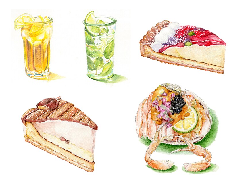 食べ物の絵描きます お菓子・飲み物・食べ物OK！メニュー表にピッタリ イメージ1
