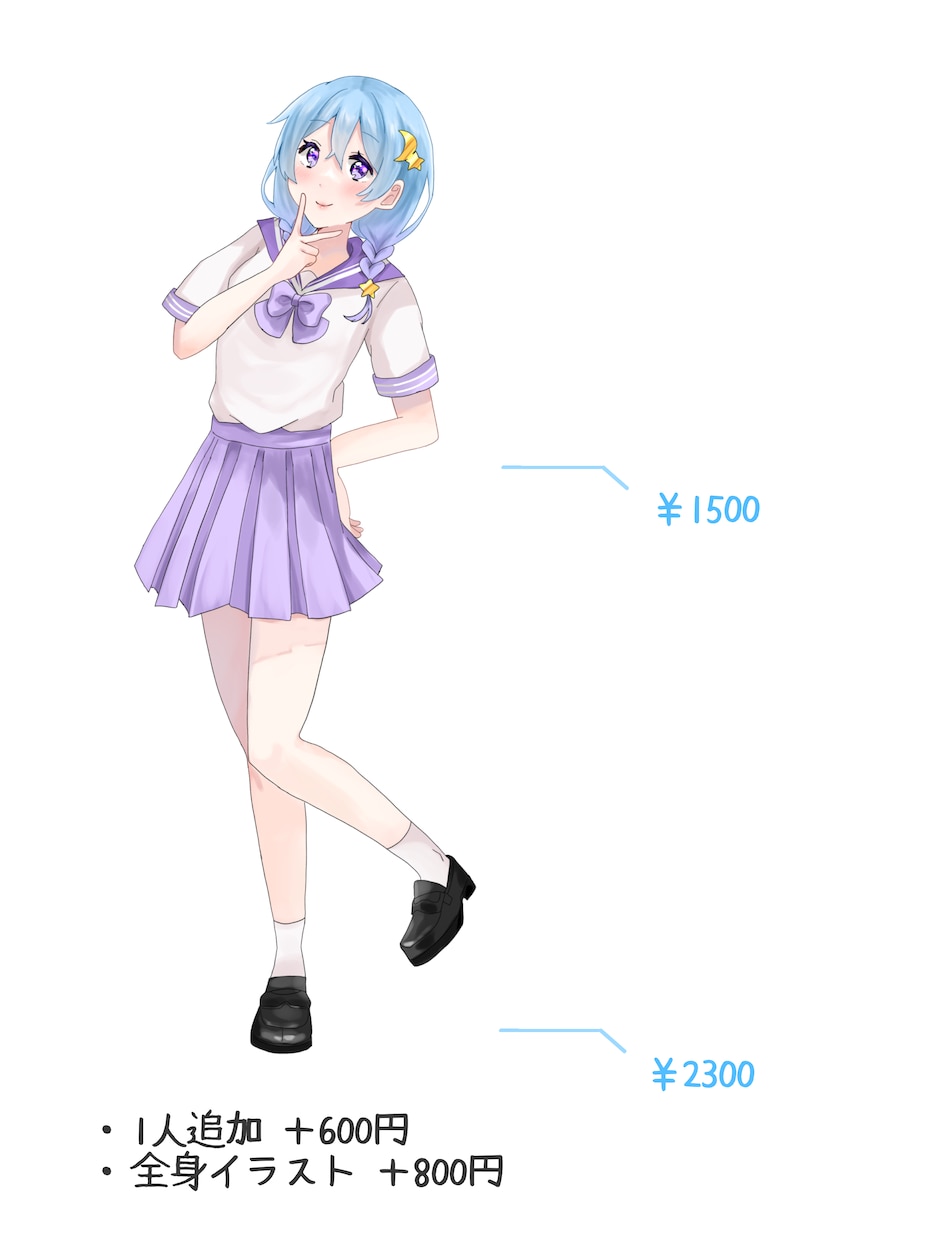 SNSアイコンや立ち絵イラスト描きます 格安料金でお早めに納品可能です イメージ2