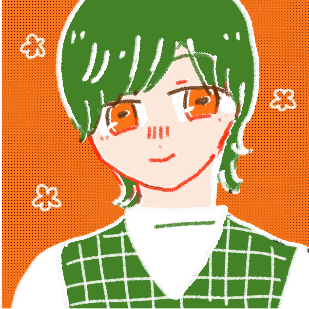ほんわかタッチの女の子のアイコンを描きます snsなどで使えるアイコン作成します！ イメージ3