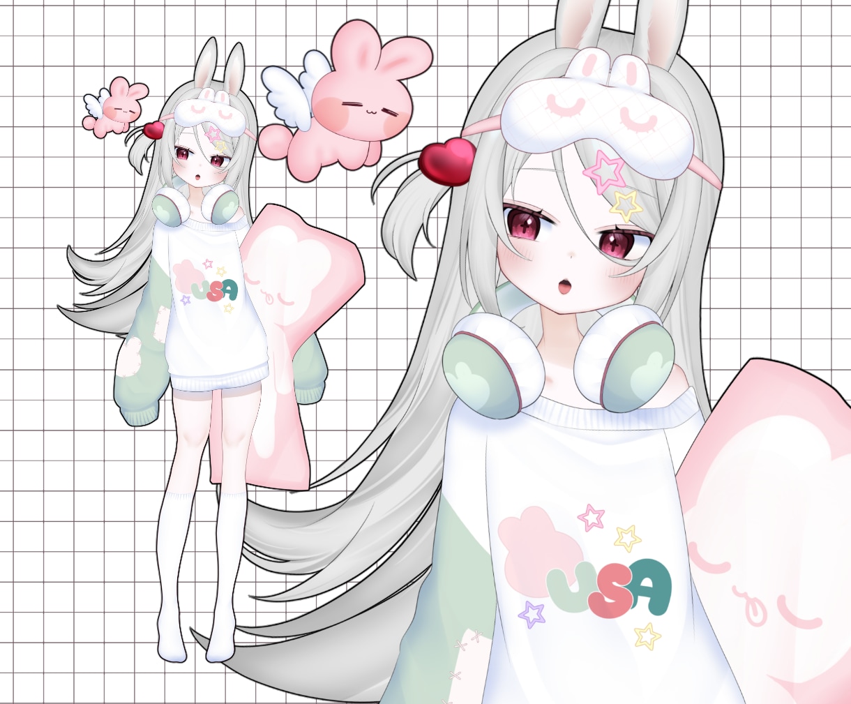 Vによる配信映えする企業並みのVモデル制作します Vtuberが実際に貴方だけのオリジナルモデル作成します。 イメージ3
