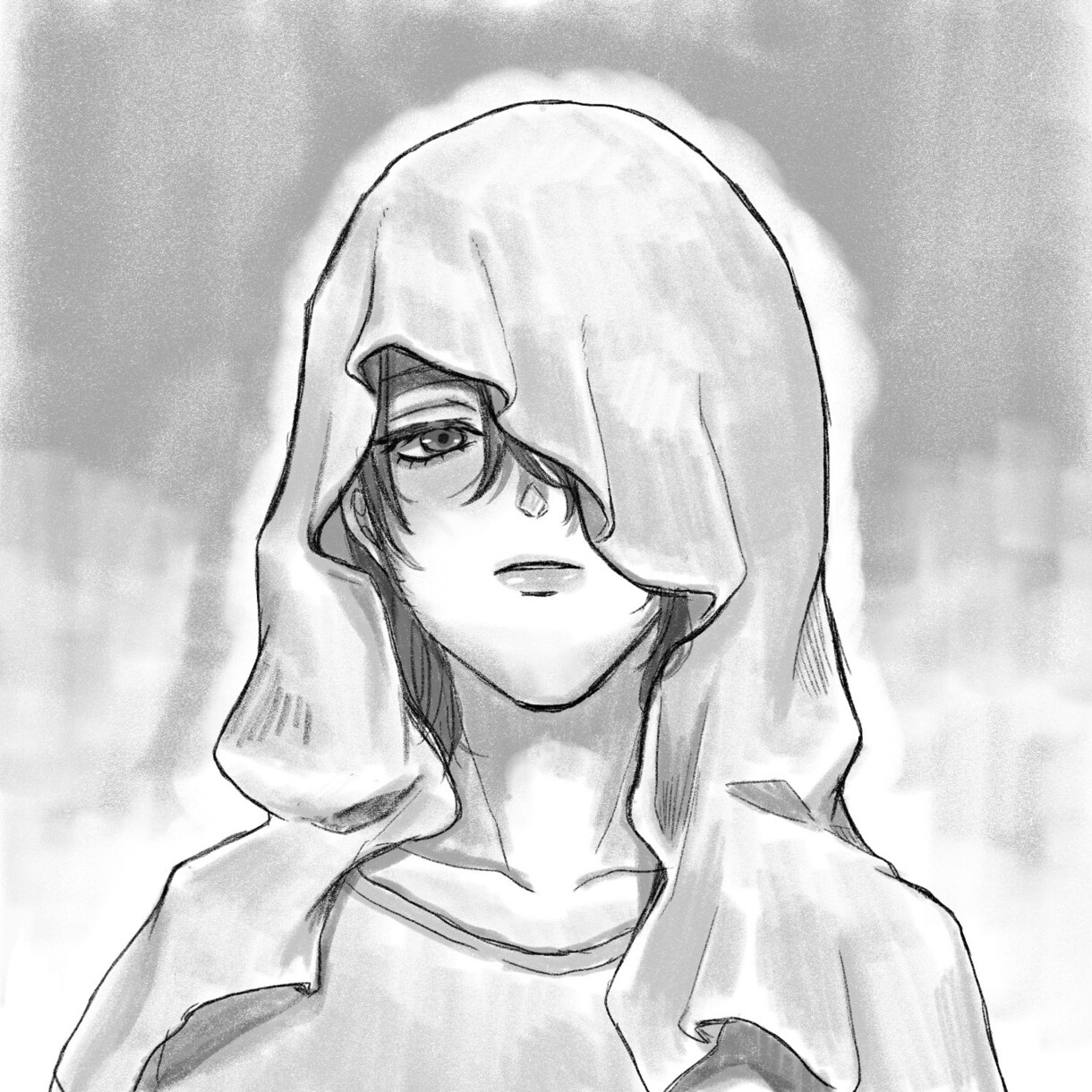 鉛筆画で雰囲気のあるモノクロイラスト描きます 挿絵/SNSアイコン/プレゼント/イメージボード イメージ3