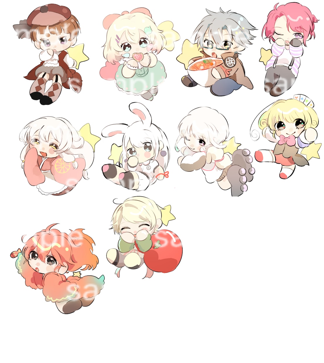 可愛いミニキャラ描きます アイコンやグッズなどにどうぞ！ イメージ5