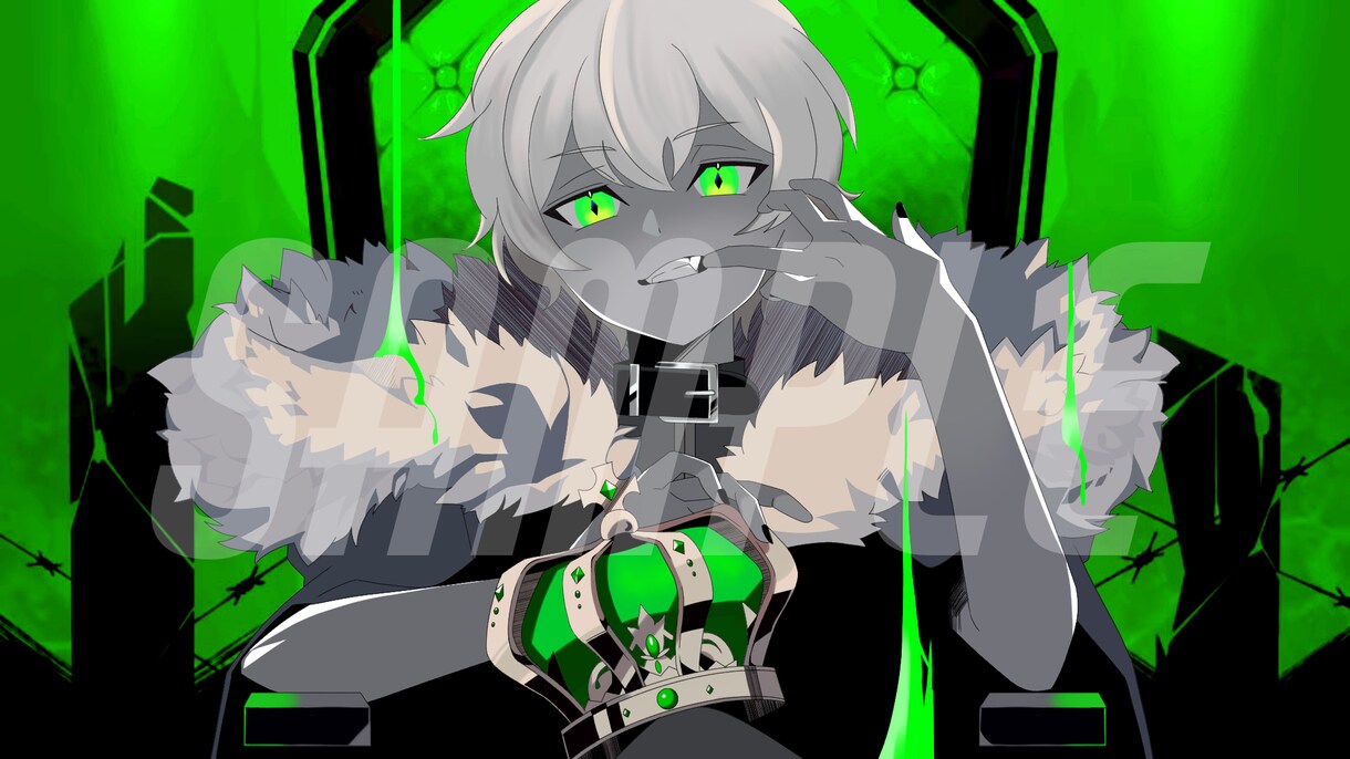 歌ってみたなどサムネイラスト描かせていただきます 歌ってみた動画サムネ作成します！ イメージ5