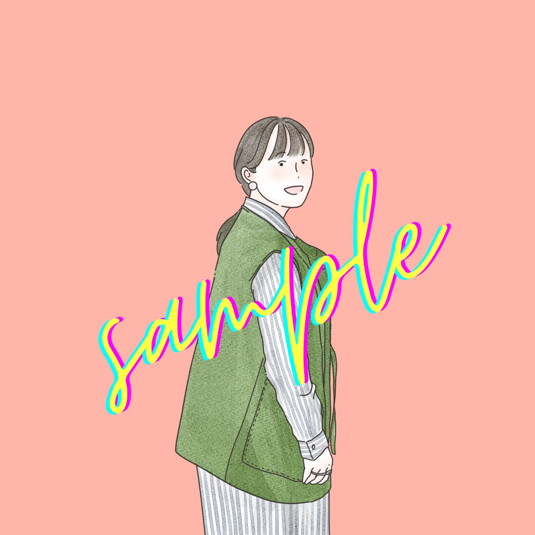 アイコンや待ち受けに！シンプル可愛い似顔絵描きます SNSアイコンや、ご家族の記念としても◎線画×水彩風イラスト イメージ1