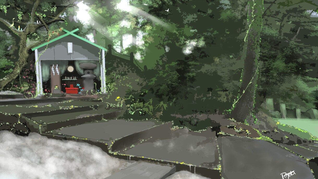 ファンタジー系の風景画を描きます 絵本やゲームの背景画、夢の光景の具現化などにご利用ください イメージ2