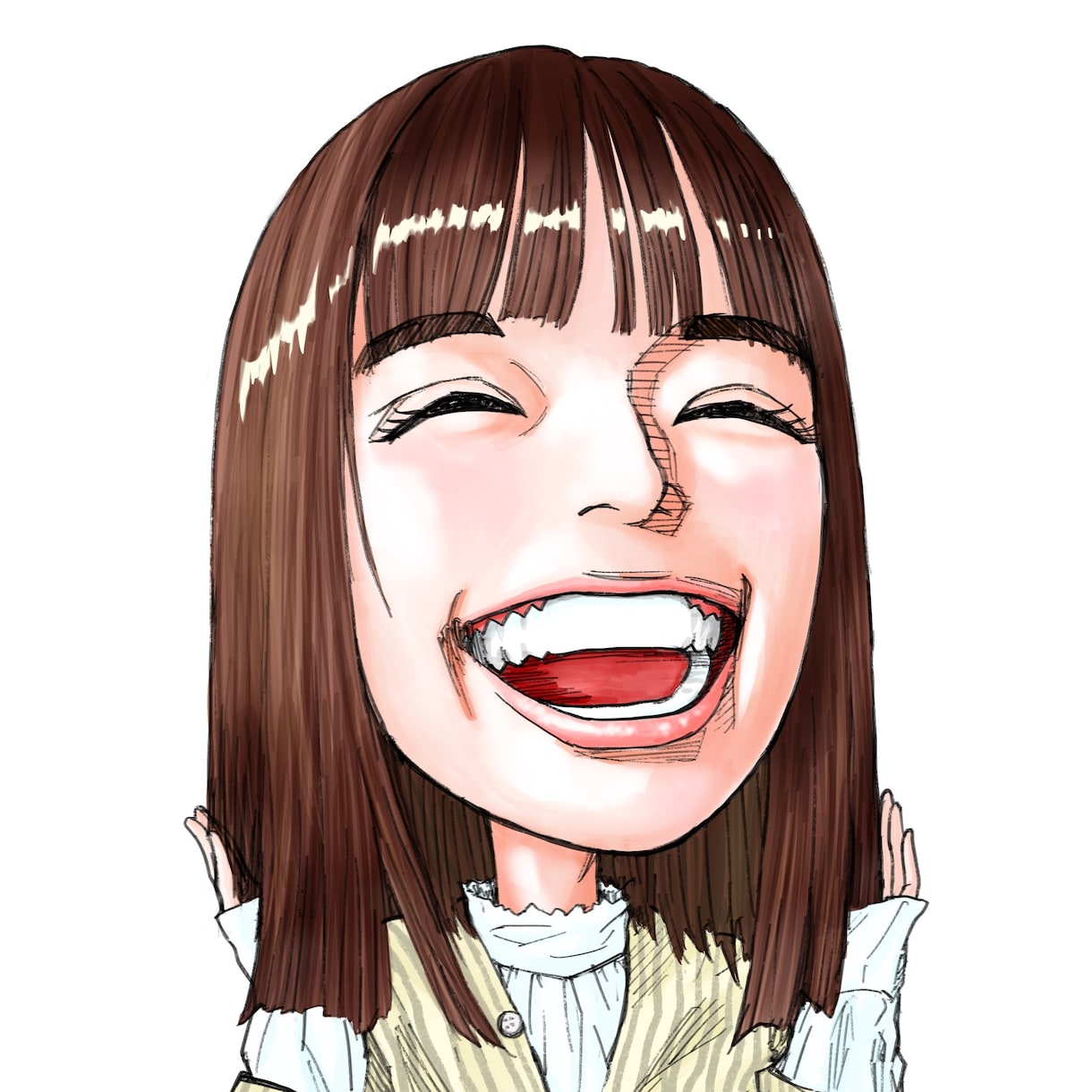 写真を元に漫画タッチの似顔絵を作成します 適度にリアル寄りな漫画タッチで個性を出せます！ イメージ5