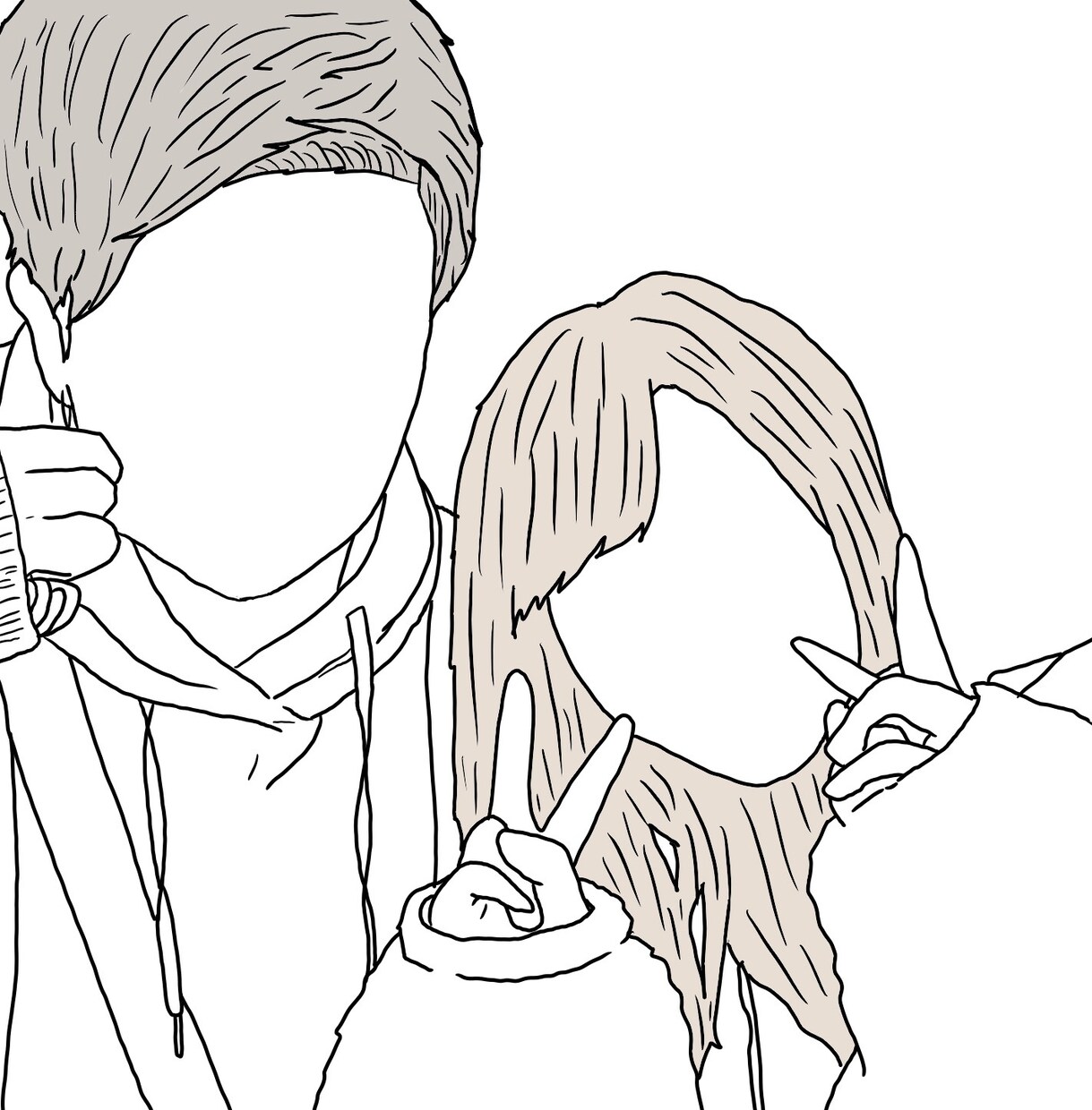 思い出の写真のイラスト書きます シンプルイラスト思い出や記念にどうぞ。 イメージ3