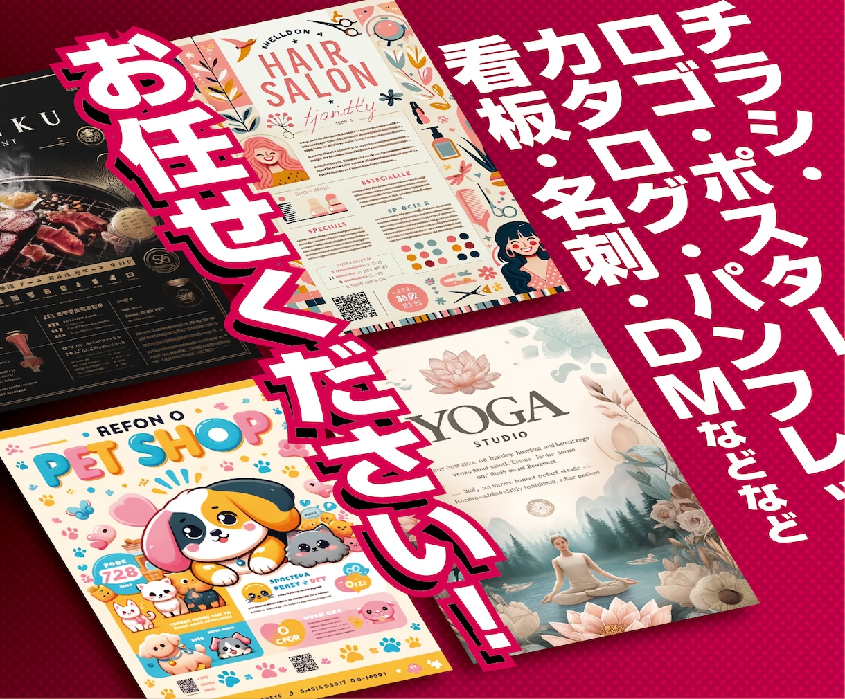 現役デザイナー集団が広告全般をフルサポートします 経験20年以上のデザイナー達が、広告分野を完全バックアップ！ イメージ1
