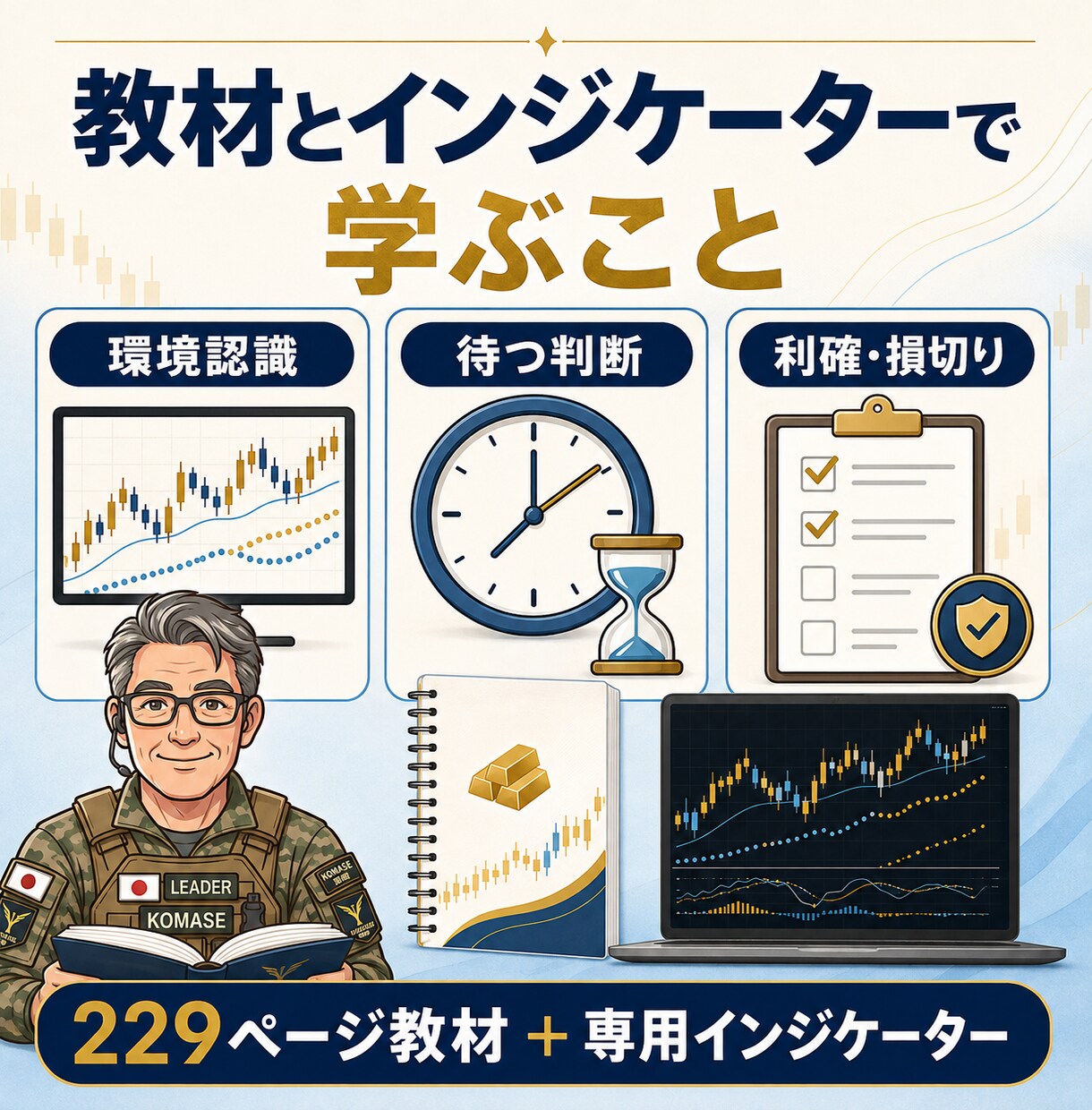 ゴールドFXの判断ルールを基礎から丁寧に教えます 飛び乗り・損切りを見直す｜229ページ教材＋インジケーター イメージ2