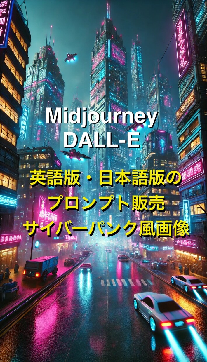 サイバーパンク都市生成プロンプト販売します Midjourney・DALL·E対応の高品質プロンプト！ イメージ1