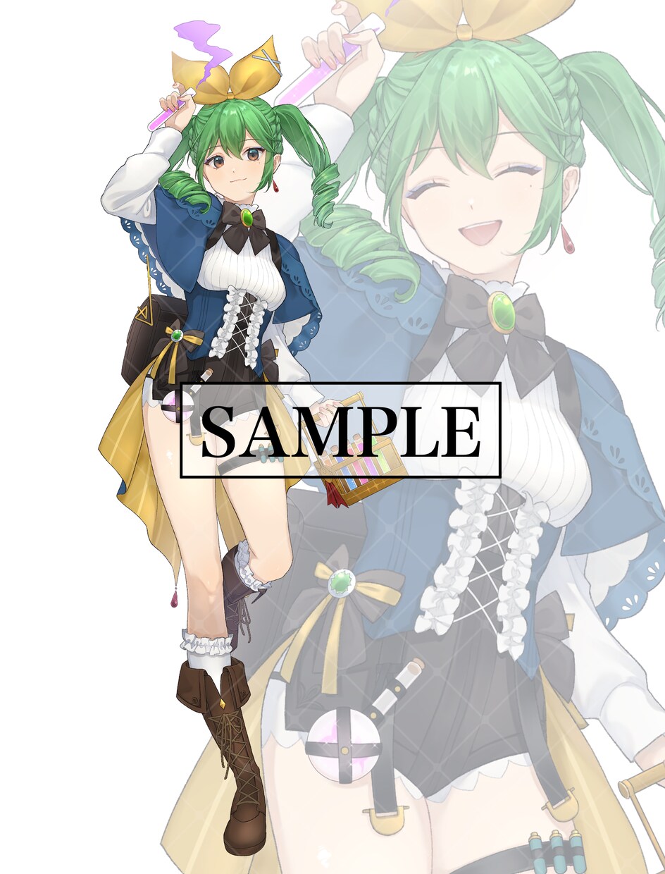 VTuber、TRPG等の立ち絵制作いたします キャラデザ・差分・パーツ分けも対応可能です！ イメージ7