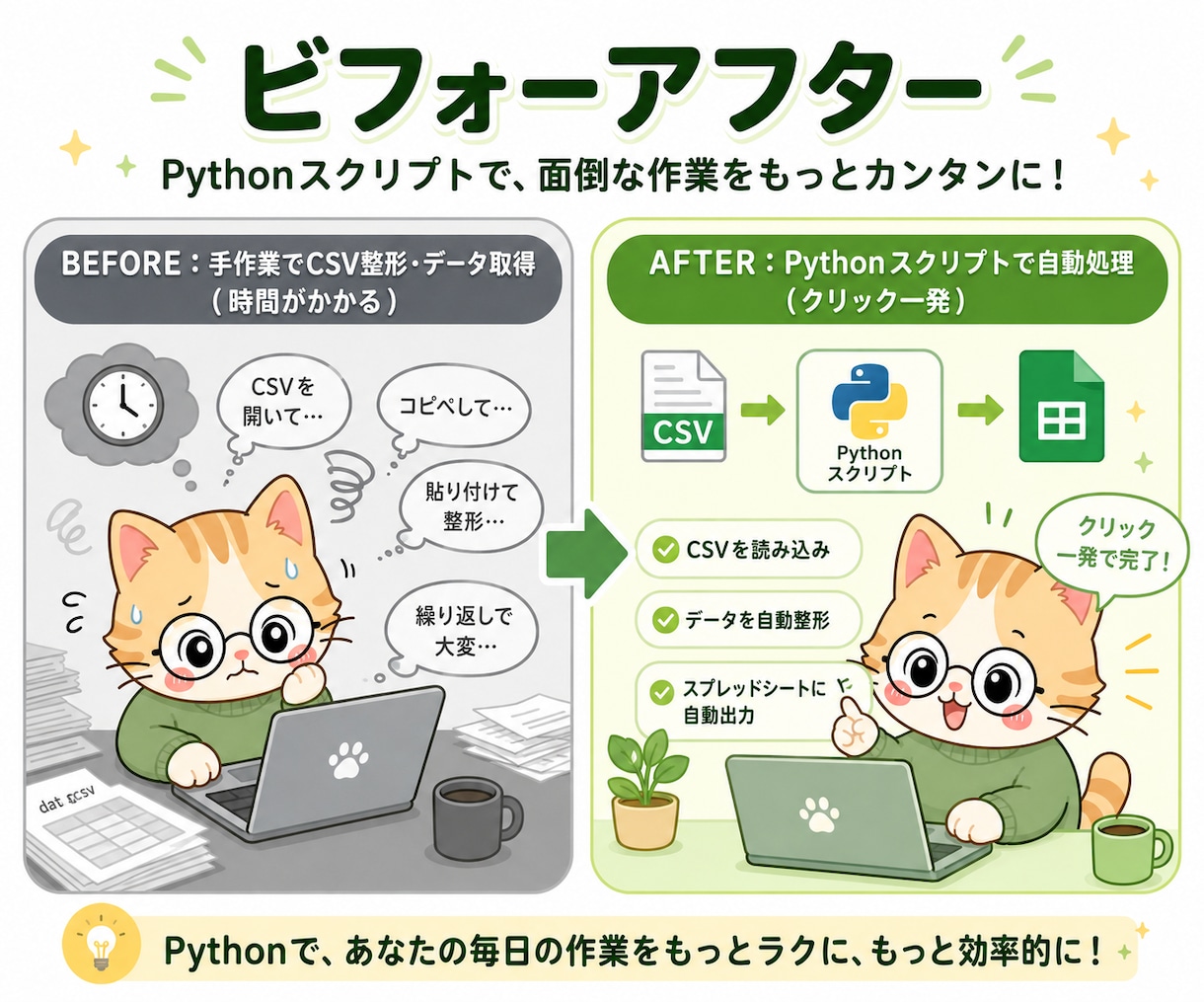 CSV処理のPythonスクリプトを作成します 公開API・JSON変換・ファイル整理対応 イメージ9