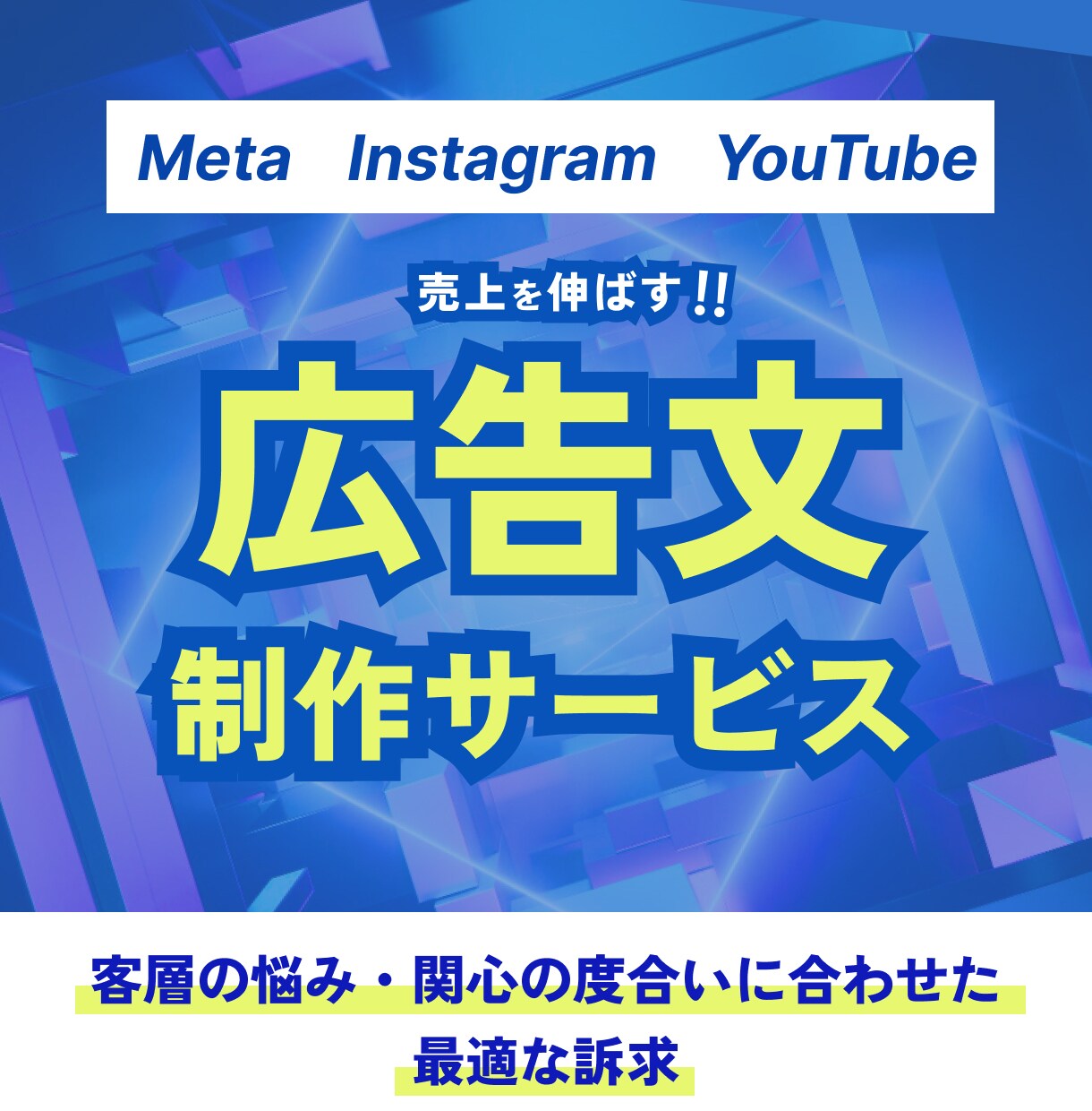 過去の成功事例をもとに売れる広告文を3案作成します 「広告を出しても反応がない…」と悩む事業者のための広告文作成 イメージ1