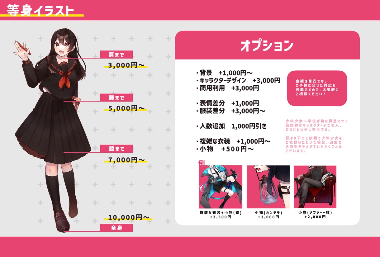 様々なイラストお描きします SNSアイコン･ヘッダー、動画イラスト、TRPG立ち絵等に！ イメージ3