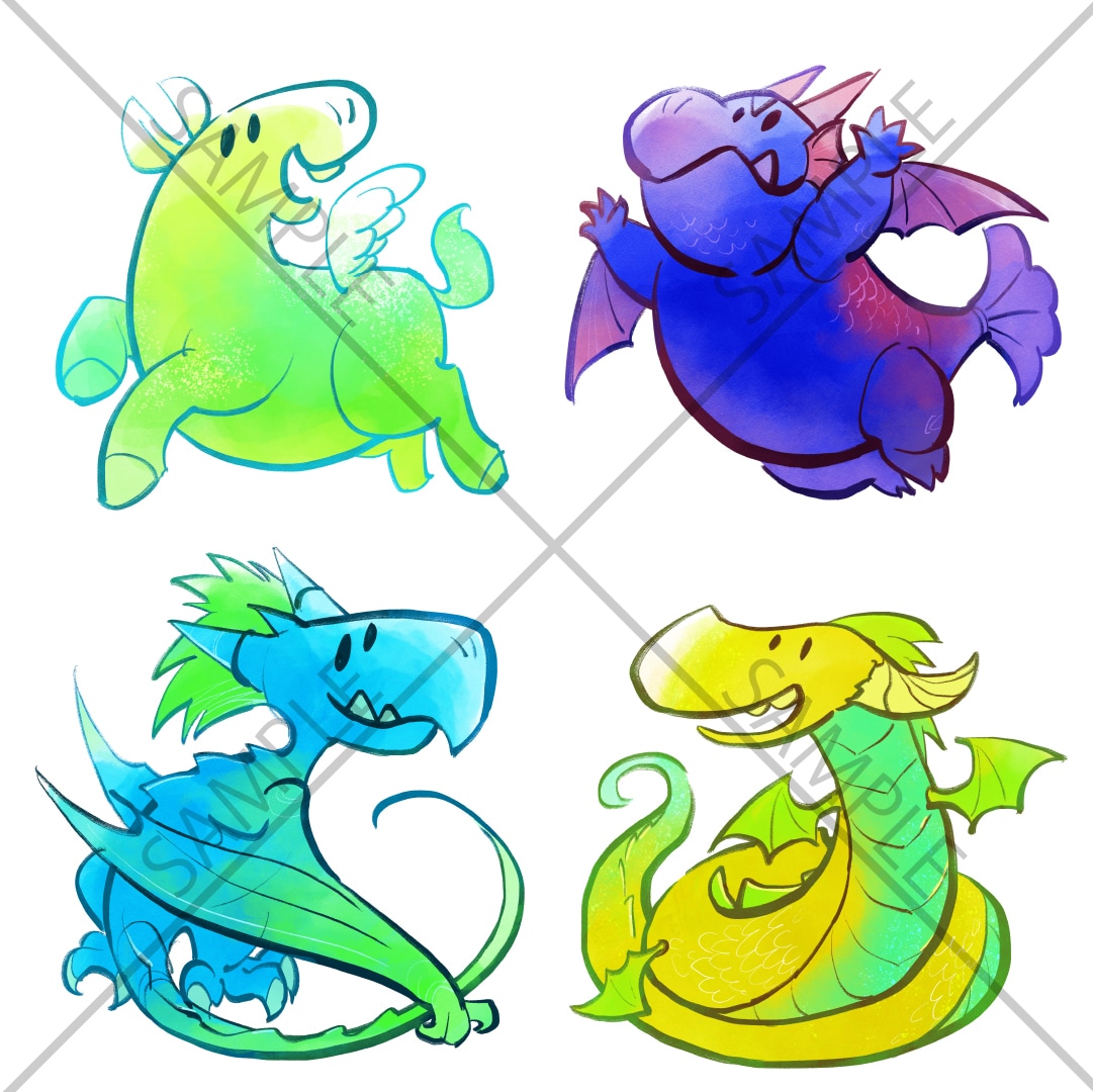 ゆるかわクリーチャー描きます ユルくてかわいい！妖怪・モンスター・生き物のイラスト イメージ3