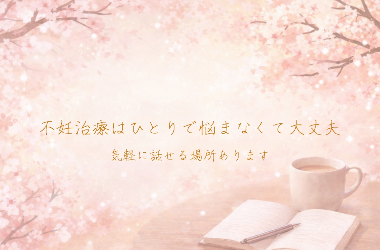 体外受精経験あり。不妊治療の悩み聞きます 不妊治療8年経験者です。否定せず寄り添います。 イメージ1