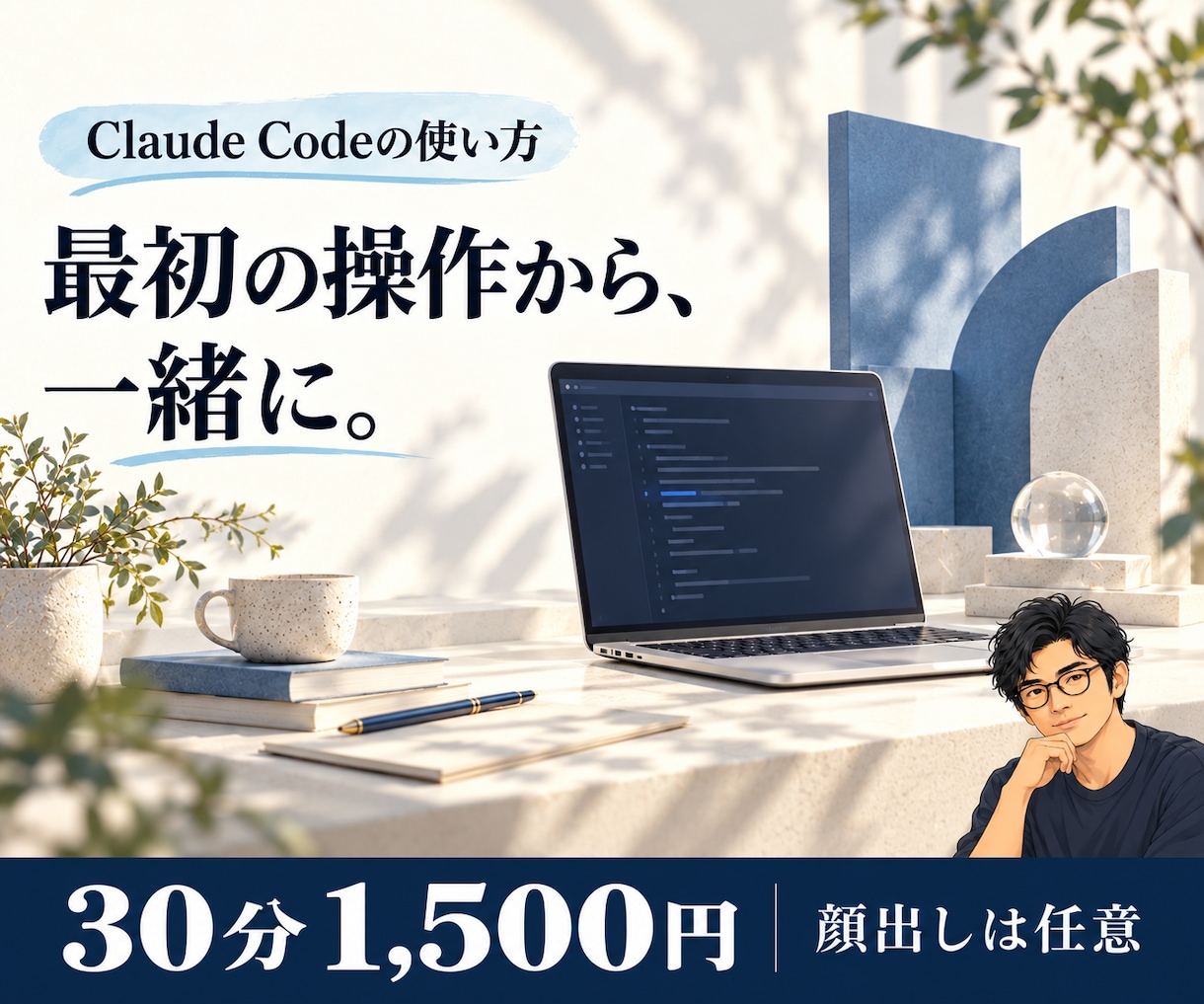 Claude Codeの使い方を個別に教えます 準備・作業の頼み方・変更の確認を、初歩から一緒に イメージ1