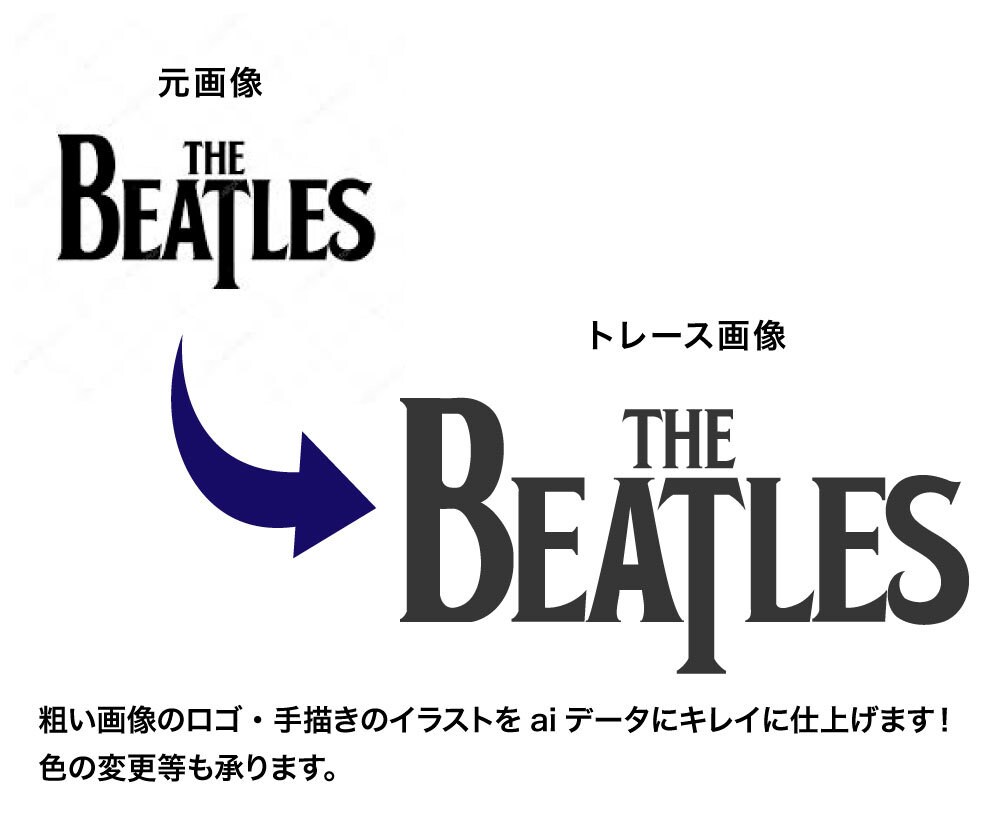 丁寧・迅速・喜んで！！トレースいたします 粗いロゴ・手描きのイラスト、aiデータにキレイに仕上げます！ イメージ6