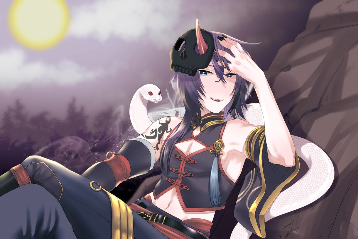 上半身のカッコ可愛いイラスト描きます ぱっと目を引くようなアイコンやサムネイルにしませんか？ イメージ3