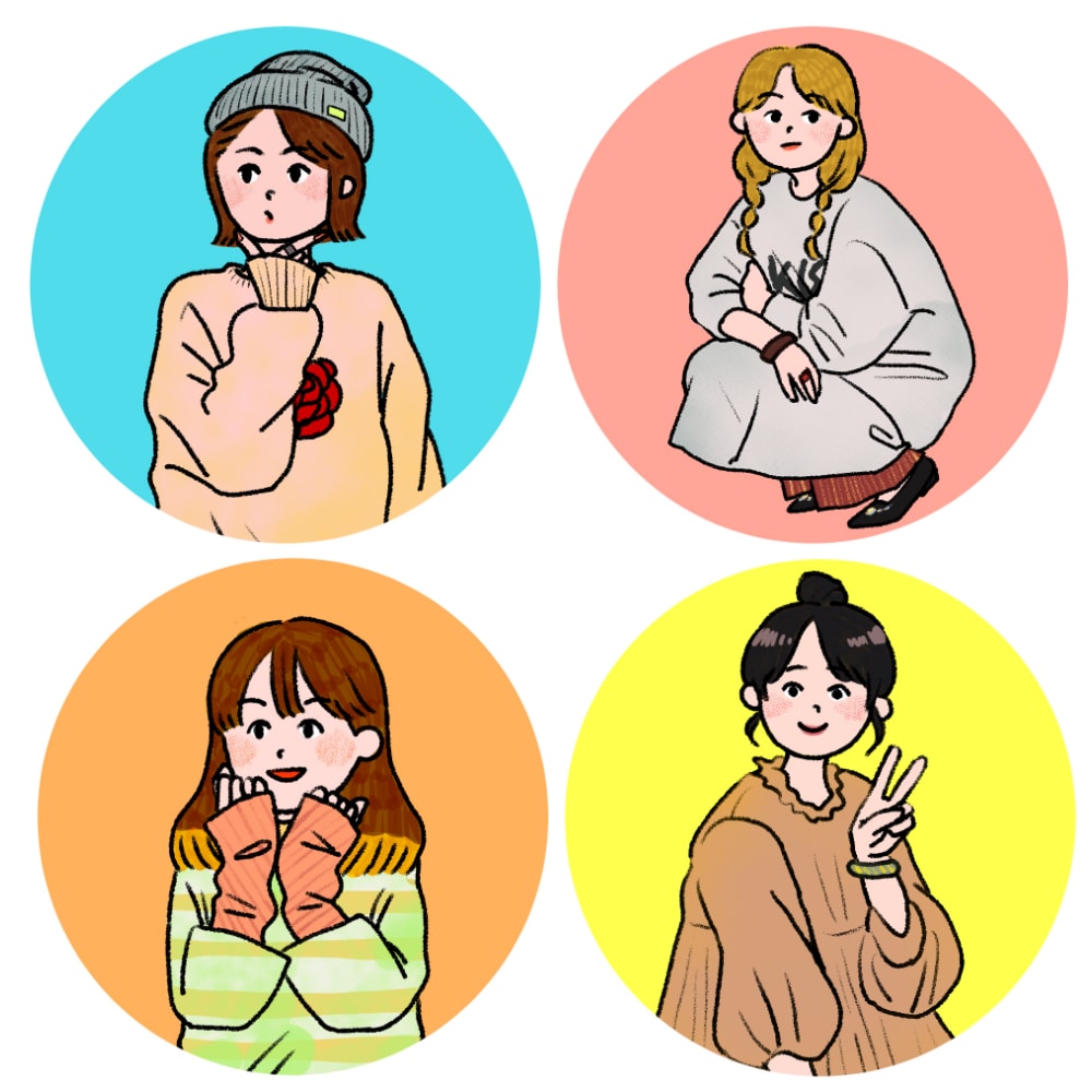 好印象！オシャレでゆるかわいいアイコン描きます シンプルで使いやすい！挿絵や名刺OK！初めてのご利用に♪ イメージ2