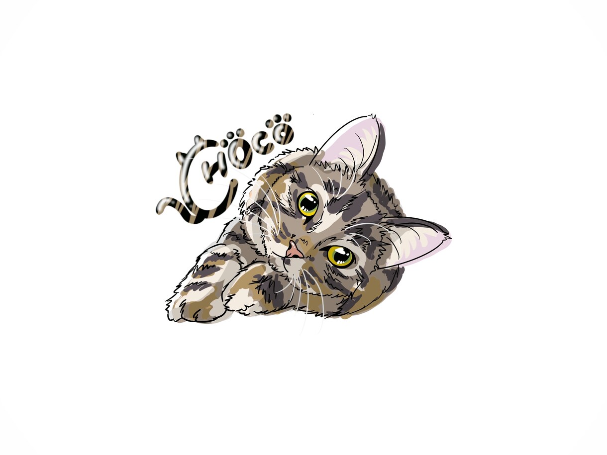 おしゃれポップな似顔絵描きます♡ます 格安♡SNS画♡愛ペットをおしゃれポップ似顔絵♡ イメージ1