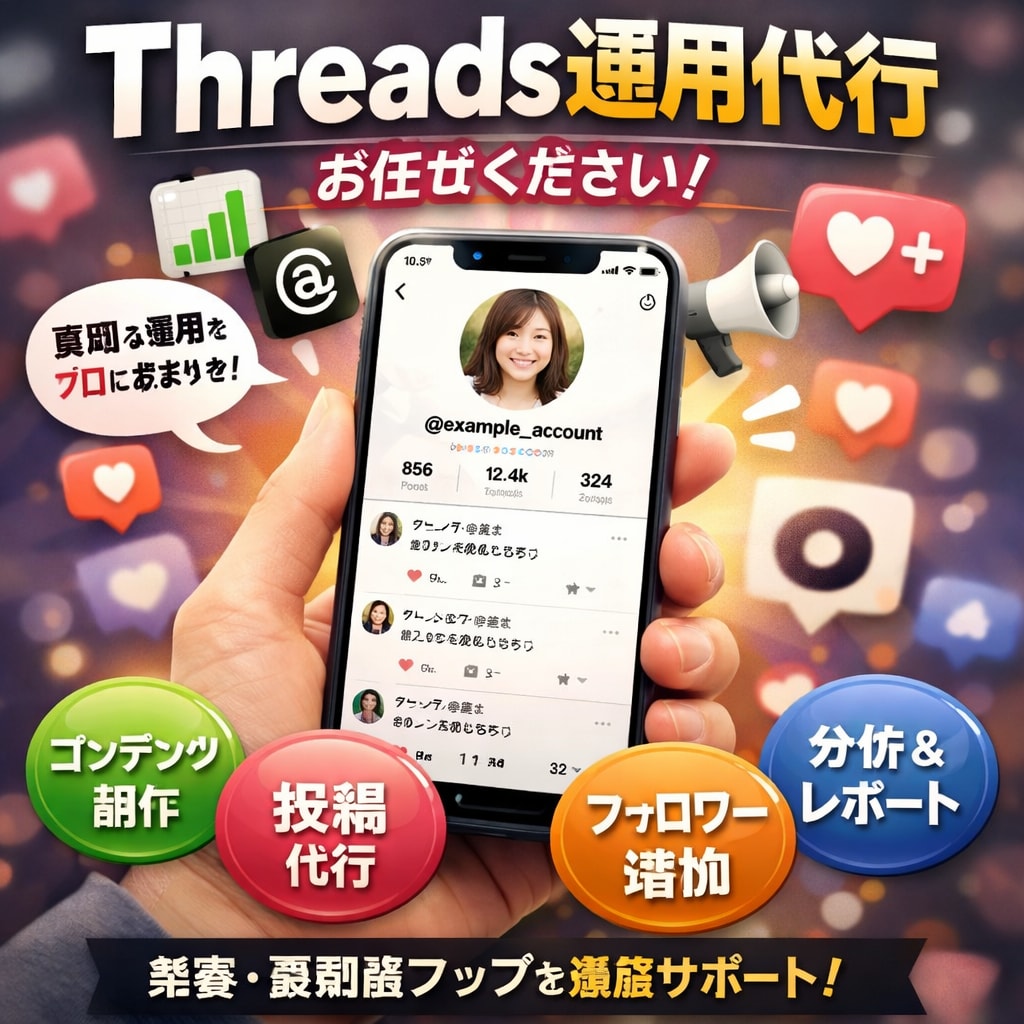 threads運用代行します threadsの投稿であなたのアカウントファン増やします イメージ1