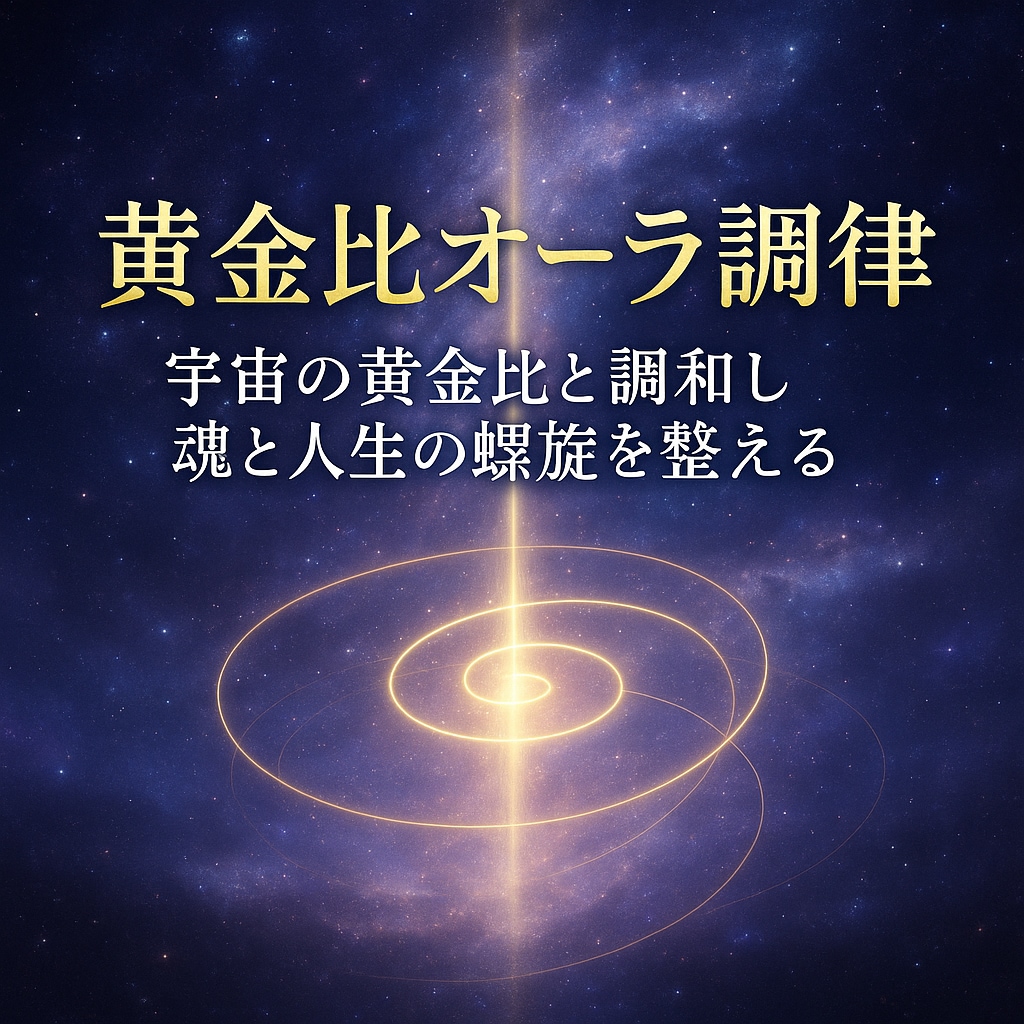 黄金比オーラ調律宇宙を重ね人生の調和と魂を整えます 宇宙の黄金比と調和し魂と人生の螺旋を整える特別なオーラ調律 イメージ1