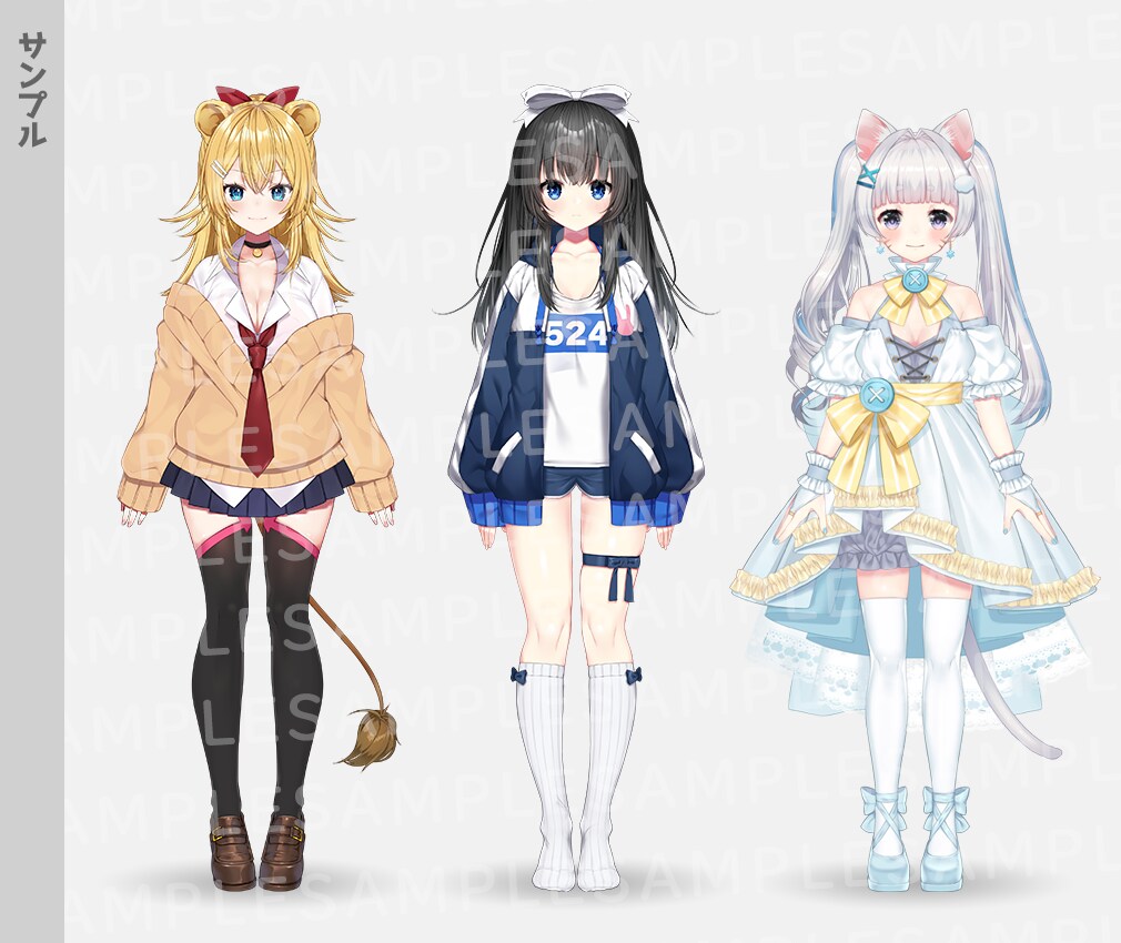 VtuberのLive2Dモデルイラスト制作します ハイクオリティイラストでVtuber始めませんか？✨ イメージ7