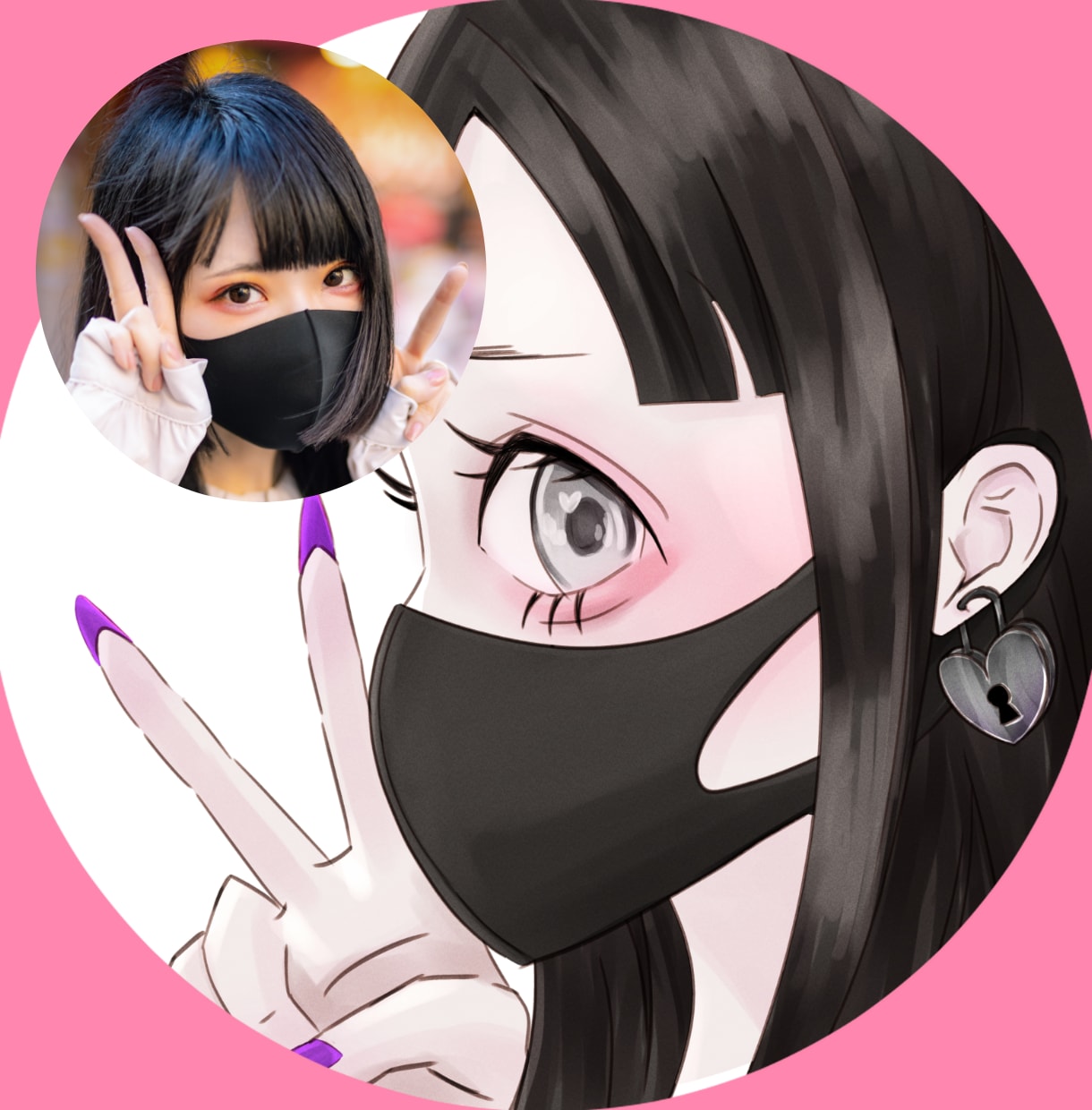 立ち絵、一枚絵、似顔絵…透明感のある美少女描きます 推し活用プレゼント、歌みた、配信サムネ、IRIAMにグッズ… イメージ6