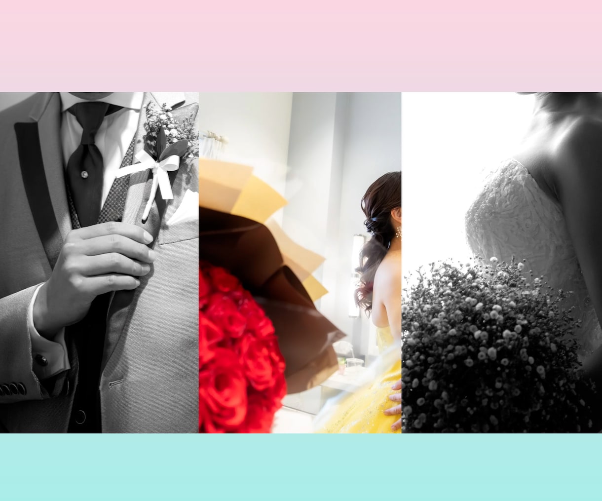 おしゃれな雑誌風結婚式オープニングムービー作ります 【DVD無料】色変更可能/ファッション雑誌風/修正無制限⭕ イメージ7