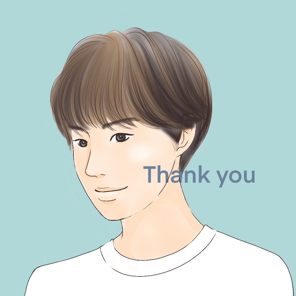 フルカラーで優しい雰囲気。似顔絵風イラスト描きます お写真無くてもOK！リアル似顔絵風で好感度高い多用途イラスト イメージ3
