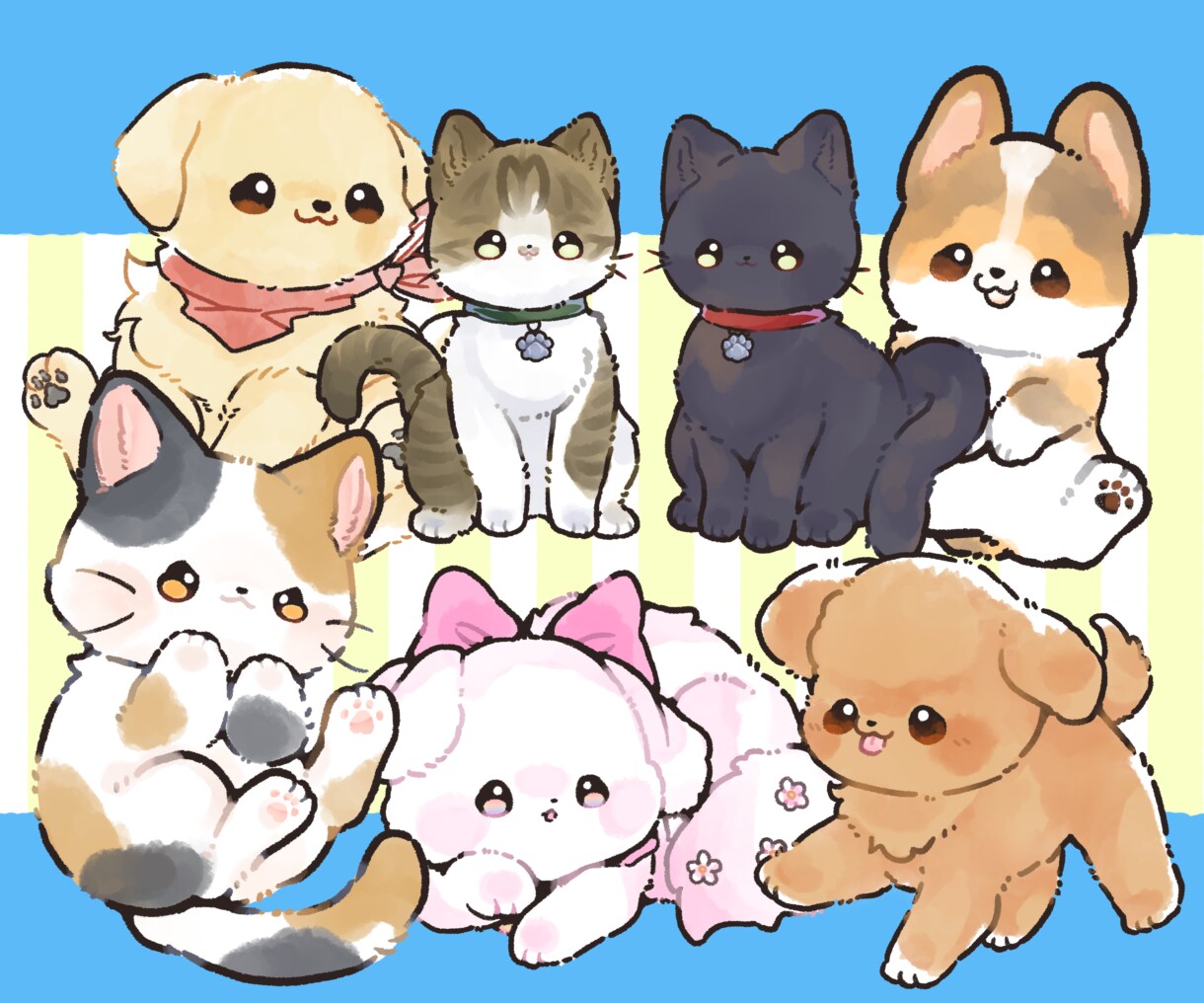 行事に合わせたペットのイラスト描きます 毎月違うテーマでお手ごろ価格！ イメージ4