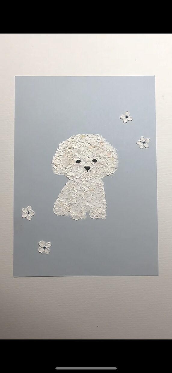 オイルパステルであなたの愛犬を可愛く描きます ポストカードにゆるキャラ風に描きます！インテリアにどうぞ イメージ2