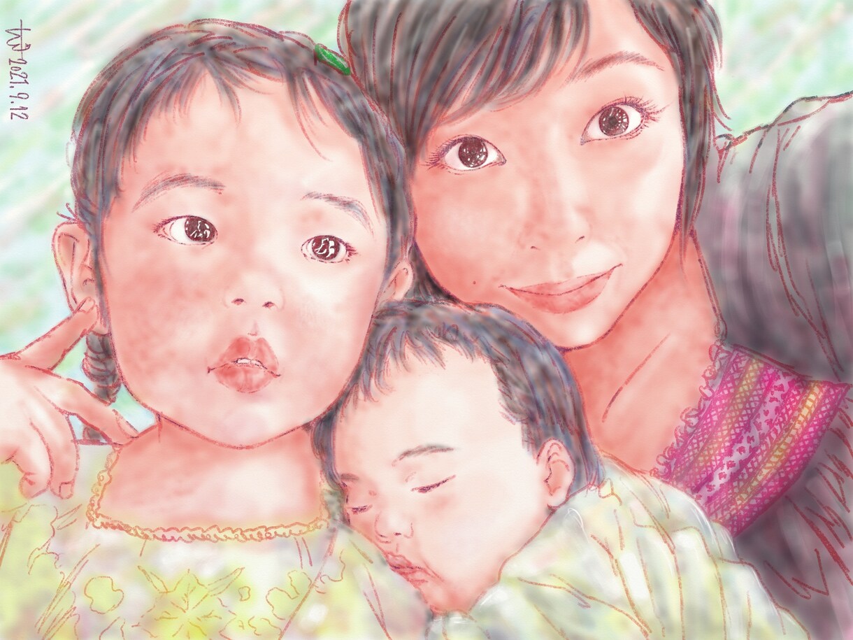 似顔絵、オリジナルイラストを描きます リアリティがあり繊細なイラスト イメージ8