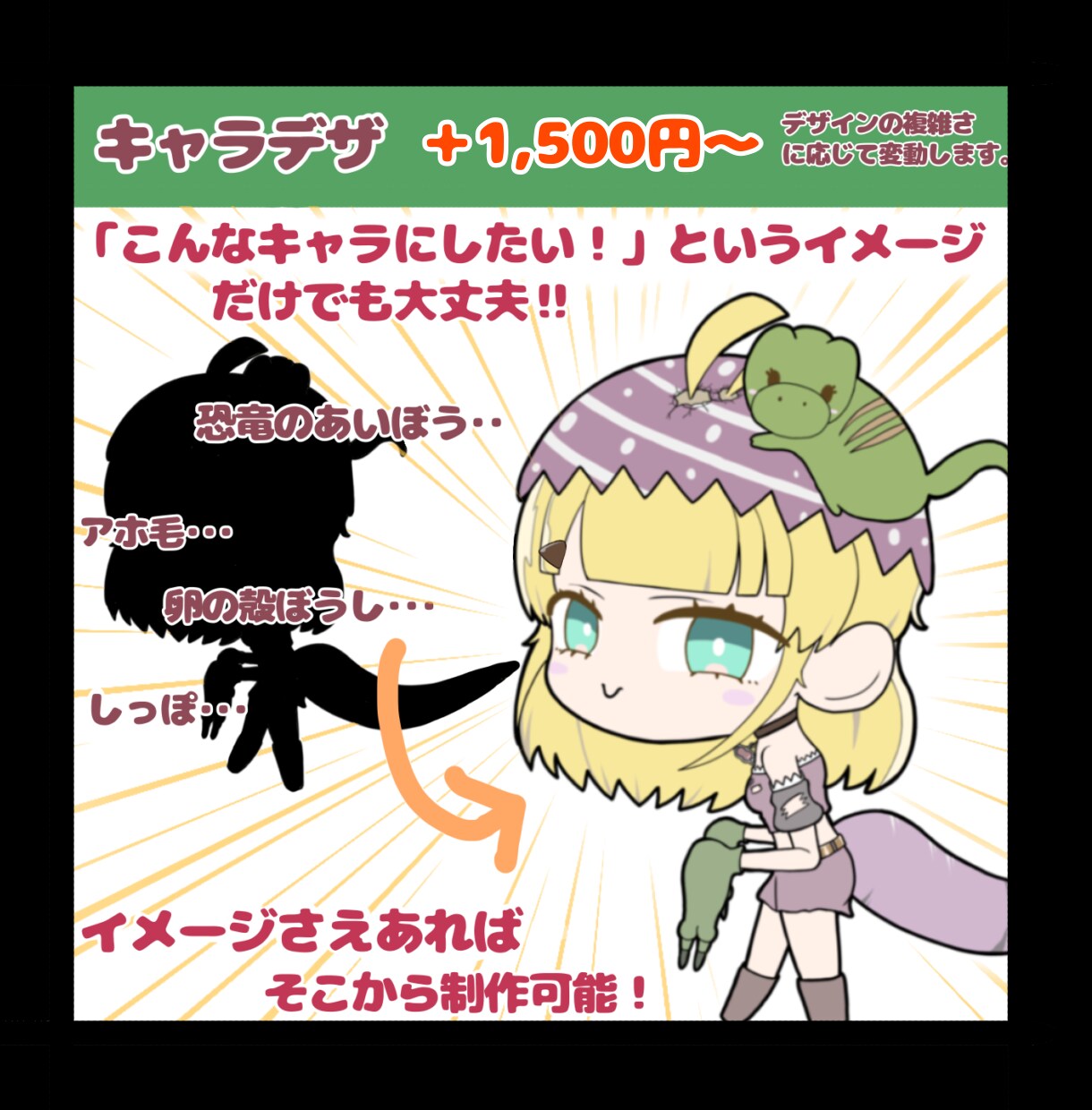 差分込み2,000円❗️ミニキャラを制作します 商用利用OK！コスパを重視している方におすすめです！ イメージ5